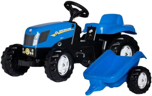 Eniten Myyty Polkutraktori perävaunulla New Holland T7040, Rolly Toys 🙂