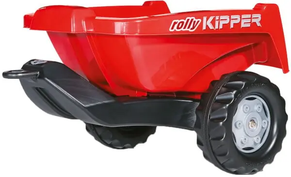 Polkutraktorin perävaunu "kipper" punainen, Rolly Toys 🙂 Uutuus