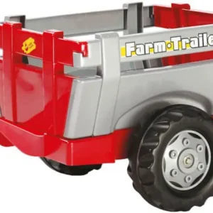Farm Trailer -perävaunu polkutraktoriin (punainen/harmaa) - Rolly Toys 🙂 Tilaa Nyt