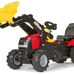 Rajoitettu Tarjous Polkutraktori ilmakumipyörillä ja etukuormaajalla Case Puma CVX 240, Rolly Toys 🙂