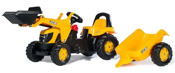 Polkutraktori etukuormaajalla ja perävaunulla JCB, Rolly Toys 🙂 Uutuus