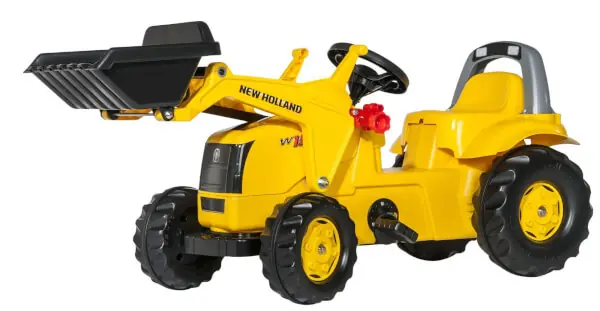 Flash-Tarjous New Holland W190 -polkutraktori etukuormaajalla, Rolly Toys 🙂