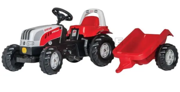 Alkuperäinen Steyr-polkutraktori perävaunulla, Rolly Toys 🙂