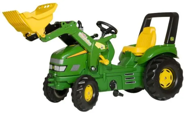Osta Tänään John Deere X-trac -polkutraktori etukuormaajalla, Rolly Toys 🙂