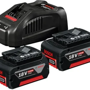 Tarjous Akkupakkaus 2 x GBA 18 V / 5,0 Ah ja latauslaite GAL 1880 CV, Bosch 🙂
