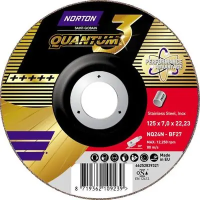 Asiakkaiden Suosikki Hiomalaikka teräkselle Quantum 3, Norton 🙂