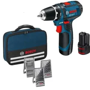 Viimeinen Mahdollisuus Pora / ruuvinväännin GSR 12V-15, 12 V, 2x2,0 Ah akku, Bosch 🙂