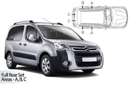 Kampanjahinta Häikäisysuojasarja Citroen Berlingo Multispace, 5 ovinen (2008-2018), Car Shades 🙂