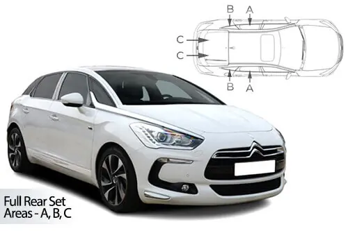 Häikäisysuojasarja Citreon DS5, 5 ovinen (2011-2018), Car Shades 🙂 Päivän Tarjous