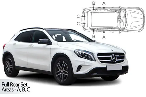 Tukkuhinta Häikäisysuojasarja Mercedes-Benz GLA X156, 5 ovinen (2014-2020), Car Shades 🙂