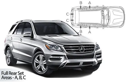 Kuuma Tarjous Häikäisysuojasarja Mercedes-Benz ML W166, 5 ovinen (2012-2019), Car Shades 🙂
