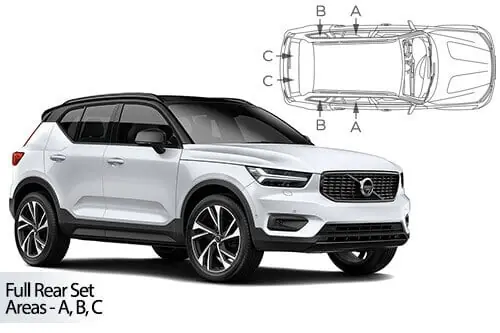 Häikäisysuojasarja Volvo XC40, 5 ovinen (2018➟), Car Shades 🙂 Bestseller