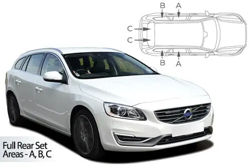 Ajankohtainen Häikäisysuojasarja Volvo V60, Farmari (2010-2018), Car Shades 🙂