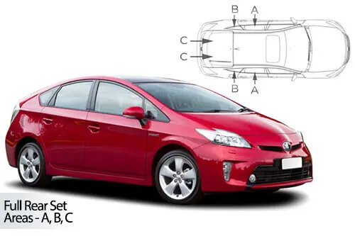 Häikäisysuojasarja Toyota Prius, 5 ovinen (2009-2015), Car Shades 🙂 Edullinen