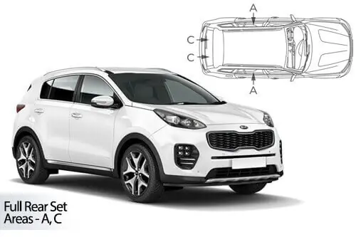 Kampanjahinta Häikäisysuojasarja Kia Sportage 5-ovinen (2015-2020), Car Shades 🙂