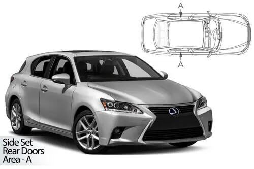 Uutuus Häikäisysuojasarja Lexus CT200H, 5 ovinen (2011➟), Car Shades 🙂