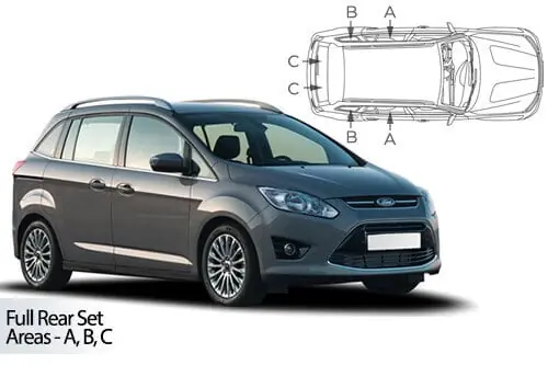 Tilaa Heti Häikäisysuojasarja Ford C-Max Grand, 5 ovinen (2010-2019), Car Shades 🙂