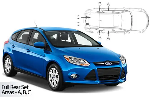 Kampanjahinta Häikäisysuojasarja Ford Focus, 5 ovinen (2011-2018), Car Shades 🙂