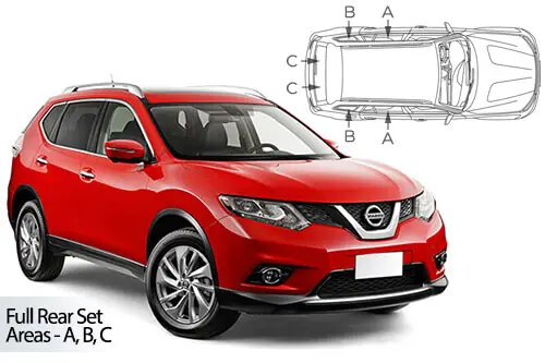 Rajoitettu Tarjous Häikäisysuojasarja Nissan X-Trail, 5 ovinen (2013➟), Car Shades 🙂