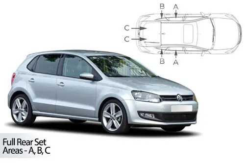 Häikäisysuojasarja Volkswagen Polo, 5 ovinen (2009-2017), Car Shades 🙂 Loppuunmyynti