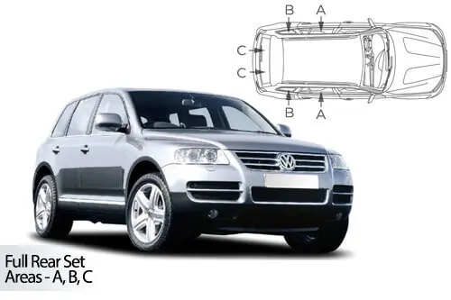 Häikäisysuojasarja Volkswagen Touareg, 5 ovinen (2003-2010), Car Shades 🙂 Suosittu
