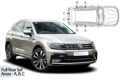 Loppuunmyynti Häikäisysuojasarja Volkswagen Tiguan SWB, 5-ovinen (2016➟), Car Shades 🙂
