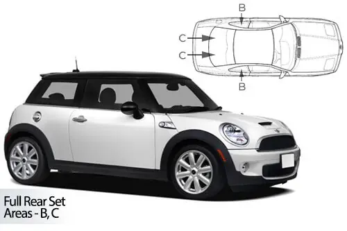 Erikoistarjous Häikäisysuojasarja Mini Mini, 3 ovinen (2007-2014), Car Shades 🙂