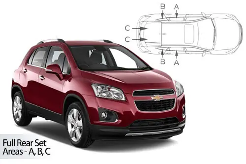 Viikonlopputarjous Häikäisysuojasarja Chevrolet Trax, 4 ovinen (2012-2020), Car Shades 🙂