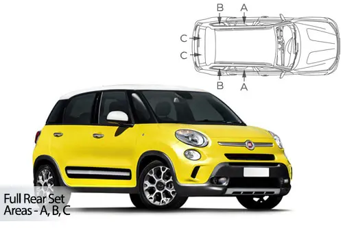 Edullinen Häikäisysuojasarja Fiat 500L MPV Trekking, 5 ovinen (2012➟), Car Shades 🙂