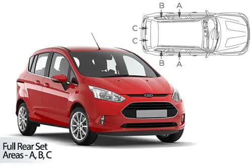 Häikäisysuojasarja Ford B Max, 5 ovinen (2012-2017), Car Shades 🙂 Viikonlopputarjous