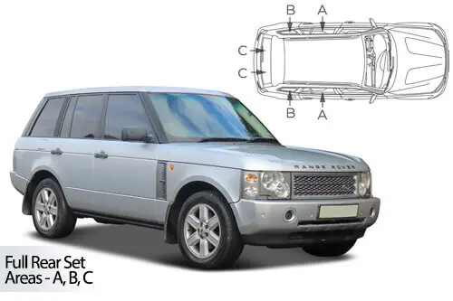 Tukkuhinta Häikäisysuojasarja Land Rover Range Rover, 5 ovinen (2002-2012), Car Shades 🙂
