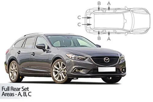 Flash-Tarjous Häikäisysuojasarja Mazda 6, Farmari (2012➟), Car Shades 🙂