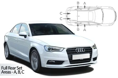Pikatoimitus Häikäisysuojasarja Audi A3 Saloon Typ 8V, 4 ovinen (2012-2020), Car Shades 🙂