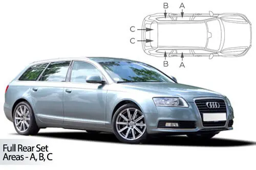 Häikäisysuojasarja Audi A6 C6, Avant (2004-2011), Car Shades 🙂 Löytö