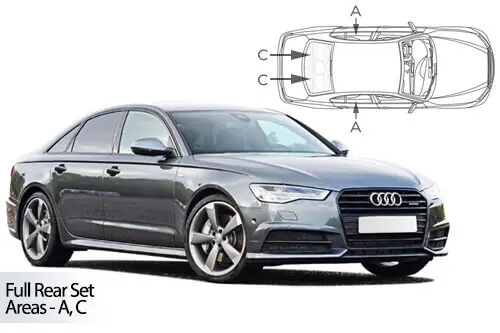 Häikäisysuojasarja Audi A6 C7, 4 ovinen (2011-2018), Car Shades 🙂 Uusi Kokoelma