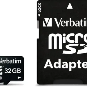 MicroSDHC-muistikortti 32 GB adapterilla, Verbatim 🙂 Ilmainen Palautus
