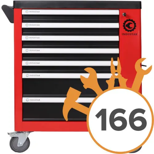 Paras Hinta Työkaluvaunu + 166 työkalua, Industar 🙂