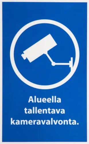 Alueella tallentava kameravalvonta ikkunatarrat 12 kpl, Tarmo đ Alennettu Hinta