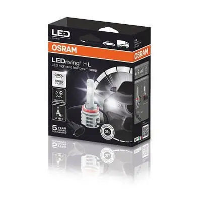 Flash-Tarjous Led-polttimo, H11 Ledriving 6000K, pari, Osram 🙂