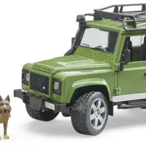 Älä Missaa Lelu Maastoauto Land Rover Defender ja metsästäjä ja koira (1 16), Bruder 🙂