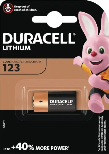 Paristo CR123, Duracell 🙂 Aito