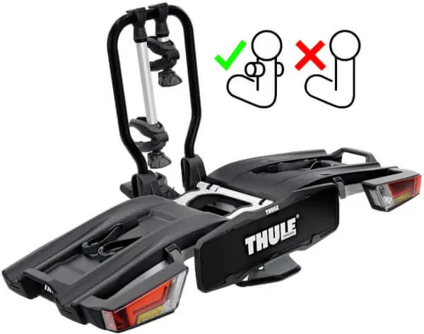 Polkupyöräteline EasyFold XT F 2 Fix4Bike (2-pyörälle), Thule 🙂 Halpa Hinta