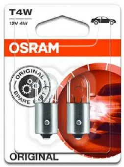 Polttimopari T4W, 12 V, Osram 🙂 Päivän Tarjous