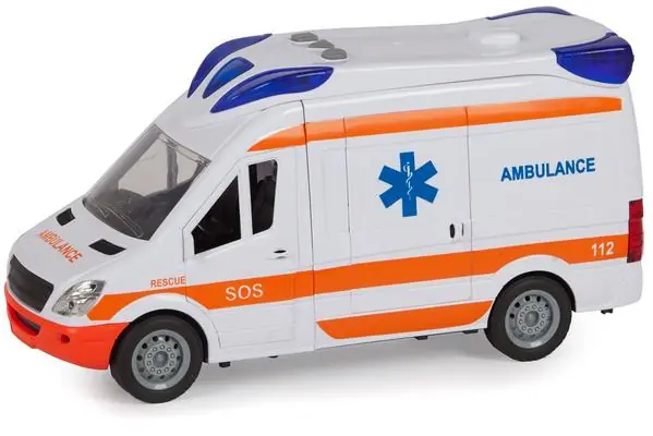 Lelu Ambulanssi Mercedes-Benz vilkuilla ja äänellä, Jinjia Toys 🙂 Asiakkaiden Suosikki