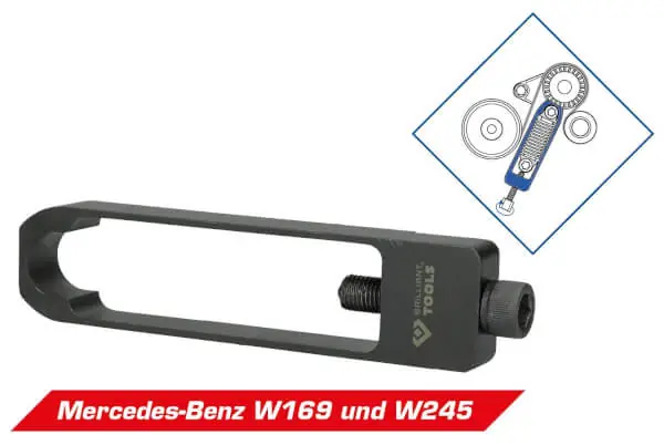 Kiilahihnan kiristyselementti, Mercedes-Benz W169 ja W245, Brilliant Tools 🙂 Löytö