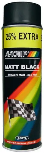 Spraymaali mattamusta, 500 ml, Motip 🙂 Osta Verkossa