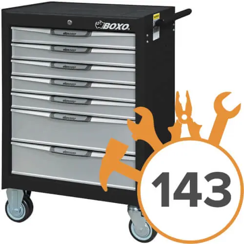 Kampanjahinta Työkaluvaunu 7071S + 143 työkalua, Boxo 🙂