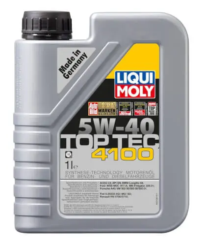 Asiakkaiden Suosikki Moottoriöljy Top Tec 4100 5W-40, 1 l, Liqui Moly 🙂
