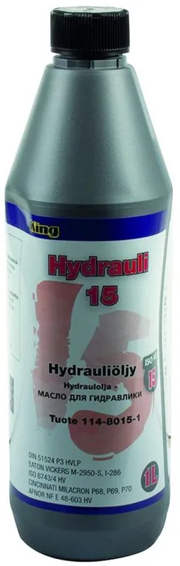 Suosittu Hydrauliöljy ISO VG 15, 1 l, King 🙂