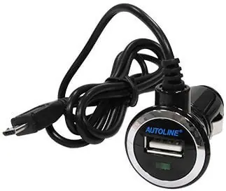 Aito USB-autolaturi ja mikro-USB -kaapeli, Autoline 🙂